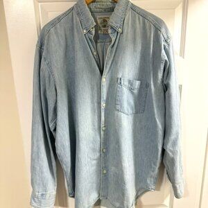 Vintage Authentic Banana Republic Men's Original Trail Denim Button Down L